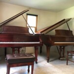 隙間はたったの30センチ。よく入ったと思う。 2台ピアノ